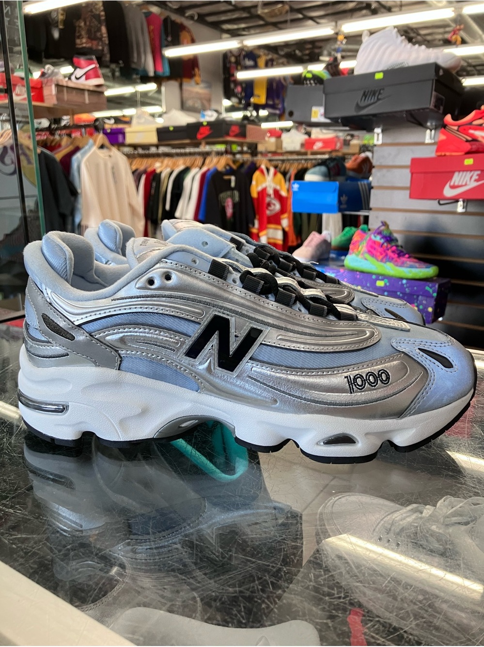 New Balance 1000 Ice Blue Metallic Size 8